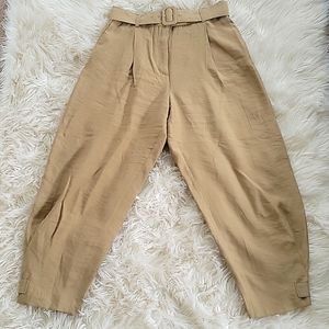 Mango highwaisted pleated trouser